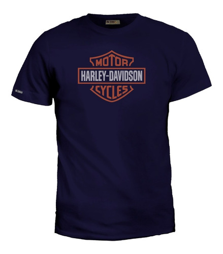 Camiseta Estampada Harley Davidson Logo Motos Bto