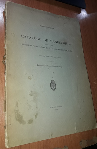 Catalogo De Manuscritos  Gustavo Martinez Zuviria