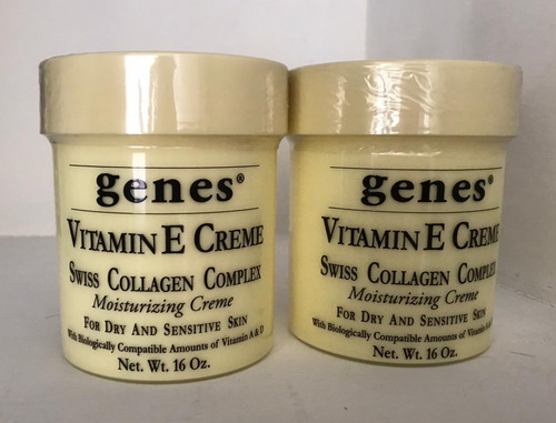 Imagen 1 de 2 de 2 Pack Crema Genes Vitamina E 16oz 100% Original