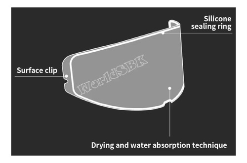 Pinlock 70 Para Casco Mt Stinger 2 / Thunder 4 - 28b -dks435 1