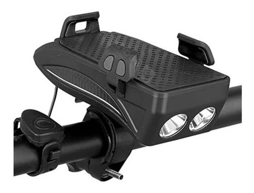 Imagem 2 de 3 de Farol Bicicleta 400 Lumens Maxford Suporte Celular E Buzina