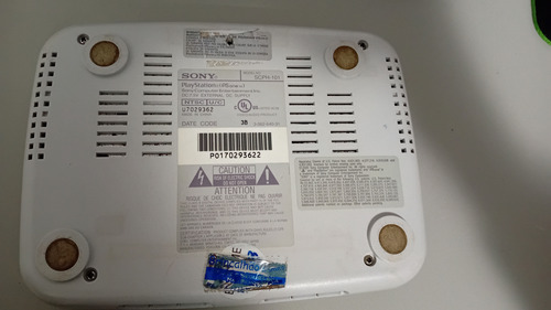 Ps1 Slim Sucata + Fonte Original Branco (Usado)