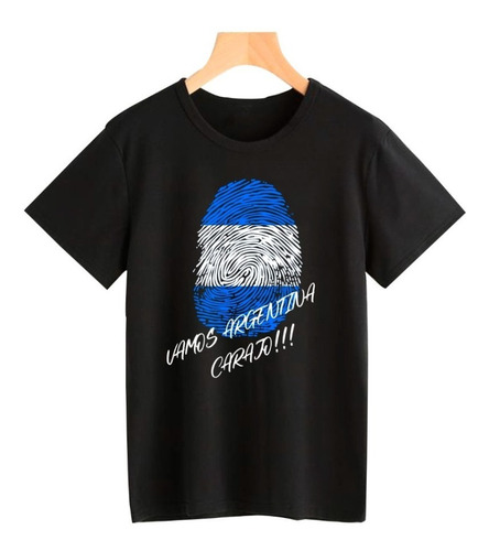 Remera Vamos Argentina Carajo Algodon Unisex Adulto/niño