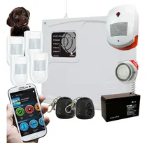 Comprar Kit Alarma Casa Gsm-4 Sensor Pet-controles-sirenas-batería 
