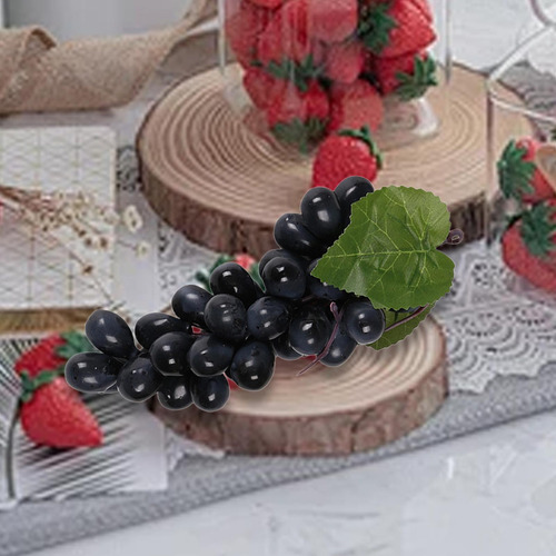 Figura Artificial, Modelo De Fruta, Accesorio 36 Uvas Negras