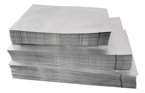 Bolsas Planas De Mylar Plateadas, Papel De Aluminio, 9 X 13