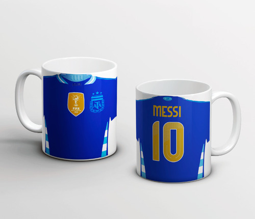 Tazas Plastica Personalizada Sublimada Messi Nro 1 Pack 30 