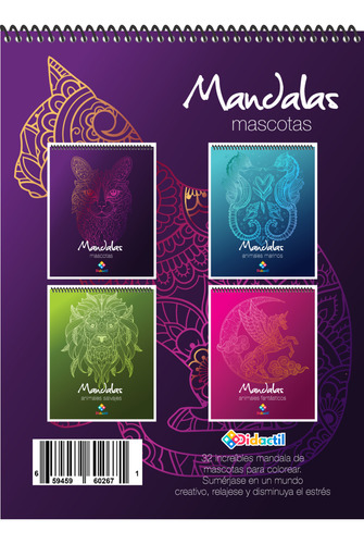 Libro Para Colorear Mándalas D Mascotas (colección Animales)