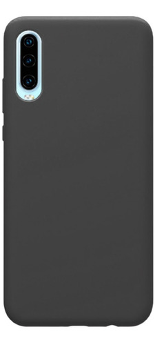 Funda de silicona aterciopelada para Huawei P30, color: negro liso