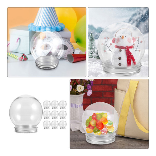 A Tapón De Rosca Transparente Con Forma De Bola De Nieve,
