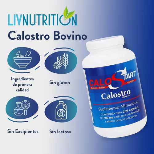 Calostro Bovino Omega Vitaminas Minerales 600 G - Luna Nueva