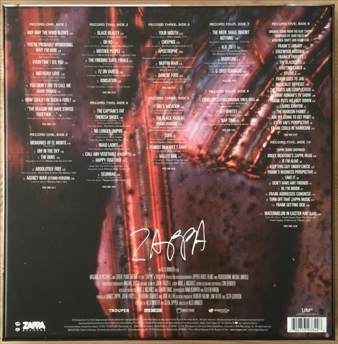 Frank Zappa Zappa Soundtrack Box 5 Vinilo