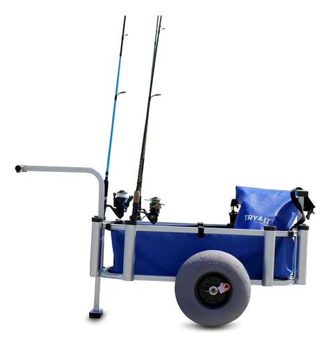 Try It Outdoors Carrito Pesca Para Playa Muelle