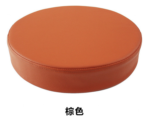 Brown - Diameter 35cm X 5cm Thick (leather Circular Chair