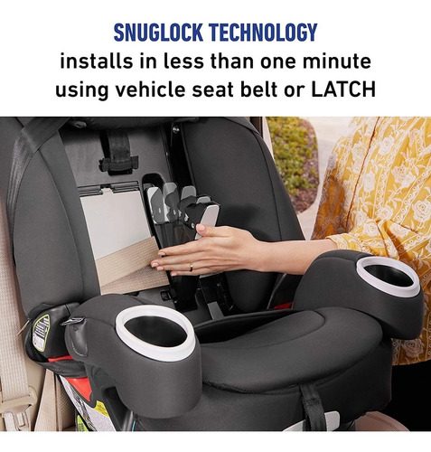 Imagen 3 de 5 de Silla Para Carro Bebe Graco 4ever De 0 Meses /10 Años Isofix