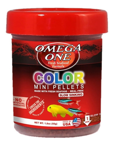 Color Mini Pellets 50g Micro Gránulos Peces Pequeños Acuario