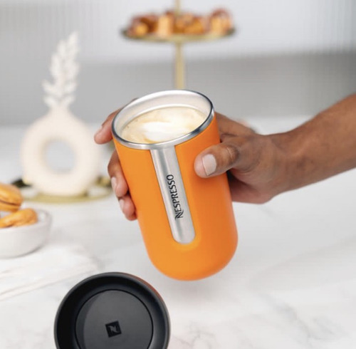 Nespresso Termo Cooler Travel Mug 400ml Anaranjado