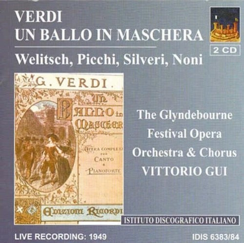 Verdi//alan/loring/noni Un Baile De Máscaras En Cd