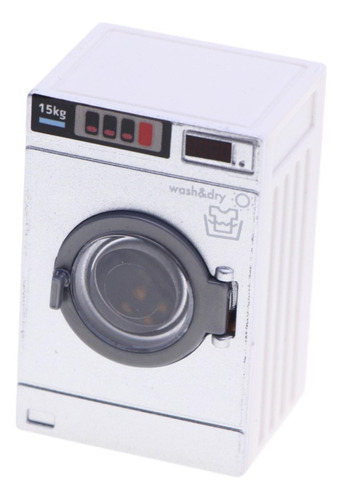 4 Lavadora Para Casa De Muñecas 1: 12, Minimuebles Para