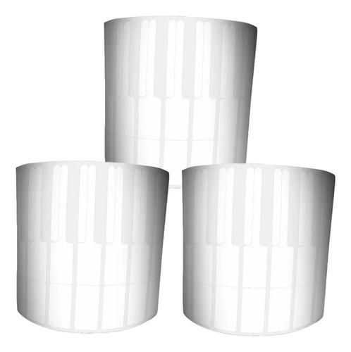 01 Rolo Etiqueta Joias E Otica Bopp 84x12 Mm Com Aba 2000un Cor Branco