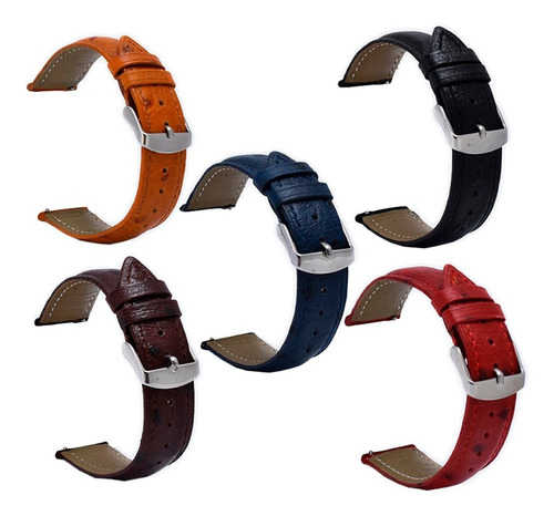 Correa D Piel De Avestruz Para Smartwatch Fossil Gen 6 42mm