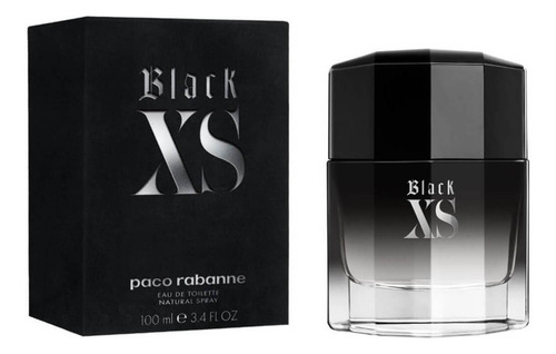 Perfume Importado Hombre Paco Rabanne Black Xs - 100ml Transparente