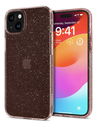 Funda Spigen Liquid Crystal Para iPhone 15 Plus - Quartz Ro.