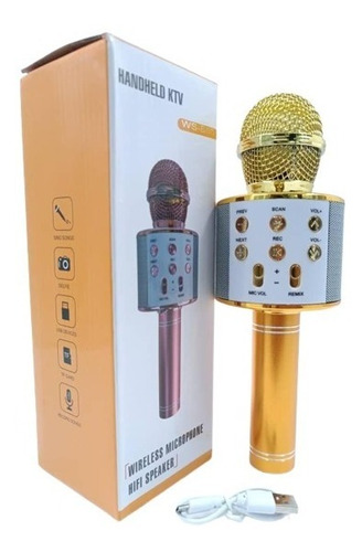 Imagen 4 de 5 de Juguete Microfono Inlambrico Ws-858
