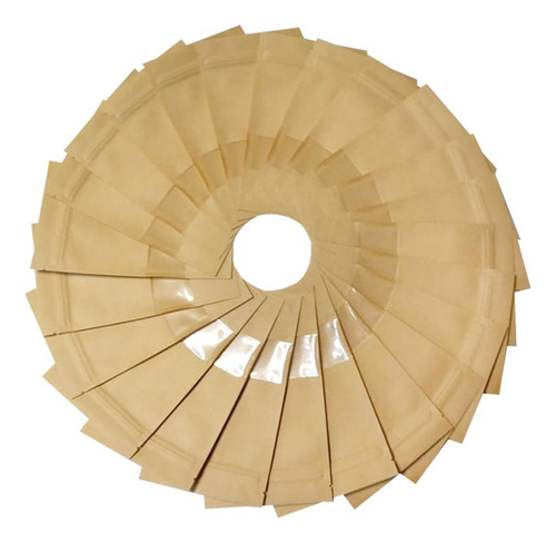 Bolsa Papel Kraft Biodegradable, Mxsbg-003, 10x15 Cm, 50pzs