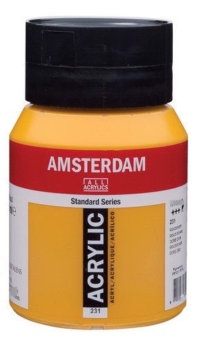 Tarro Acrílico Amsterdam 500 Ml Oro Ocre 231