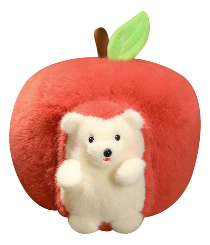 Pequeño Animal Erizo Manzana Peluche Juguete Set Regalo