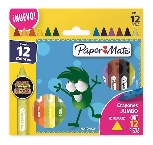 Crayones Paper Mate X12 Unid. Jumbo Triangulares - Arte