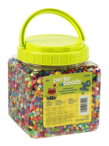Perler Beads :: Cubeta 11,000 Cuentas Midi (30 Colores)