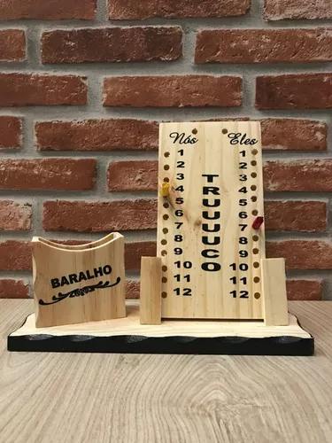 Jogo de Truco com Marcador de Pontos