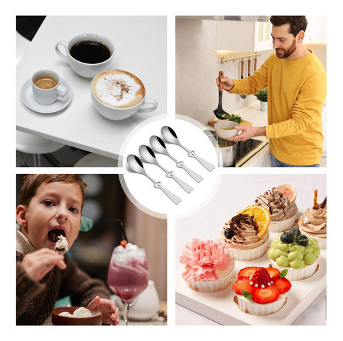 Tenedor De Cuchara De Postre Cucharas De Corazón Para Café C
