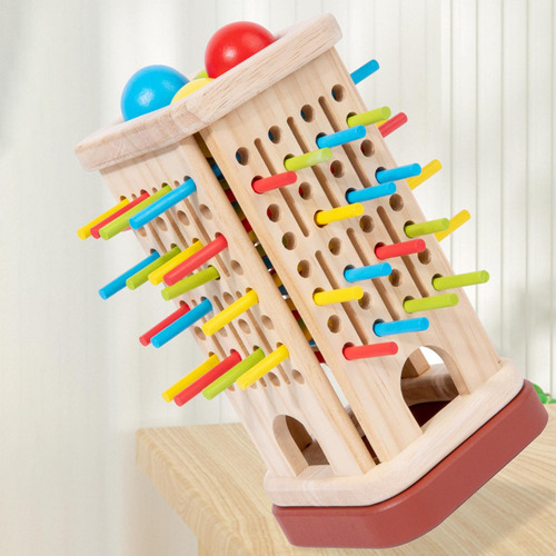 Juego De Dados De Palos De Colores, Juego De Viaje, Tablero