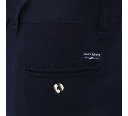 Bermuda De Gabardina Short Para Hombre Stretch Comodo Casual