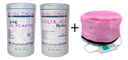 Alisante + Celulas Brasil Cacau By Everglam +gorro Electrico