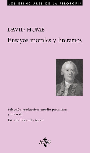 Ensayos morales y literarios, de Hume, David. Editorial Tecnos, tapa blanda en español, 2008