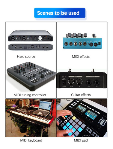 Imagen 8 de 9 de Usb A Midi Host Efector Guitarra Sintetizador Midi Midi