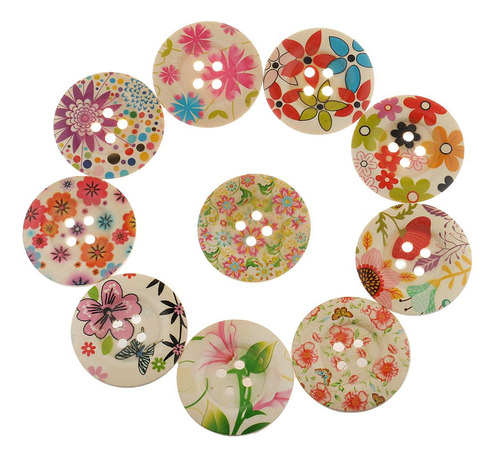 2 X 10 Piezas De Flores Clasificadas Florales Botones De