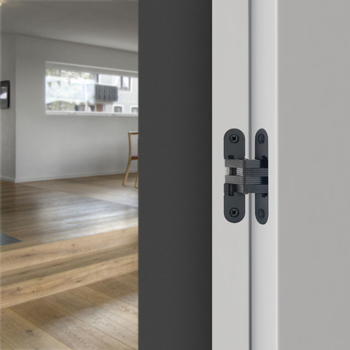 Dobradiça Invisivel Porta Pesada Bold 70x16mm Zm/ai Preto
