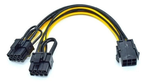 Cable Tarjeta Video 6 Pines A 8 Pines Doble Pcie