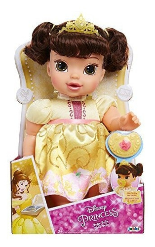 Imagen 3 de 5 de Disney Princess Deluxe Baby Belle Doll Con Chupete De Juguet