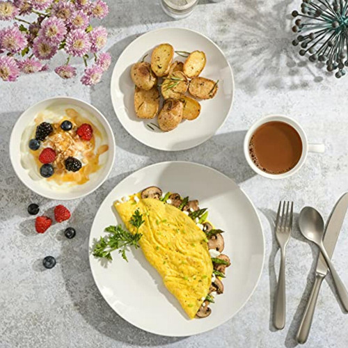 Gibson Home 16 Piece Ogalla Dinnerware Set, White