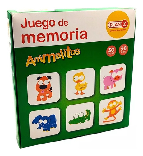 Juego De Memoria Animalitos Plan Z 30 Piezas