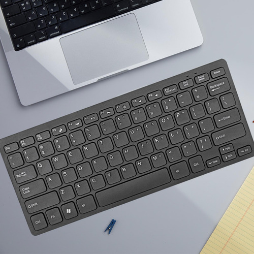 Teclado Com Fio 78 Chaves Conveniente Mini -silent Preto