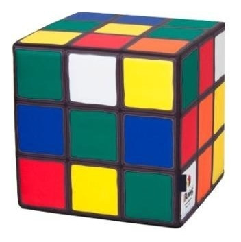 Puff Diseño Cubo Mágico Rubik Retro Regalo Original Calens