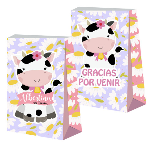 30 Bolsitas La Vaca Lola Golosineras Personalizadas Souvenir