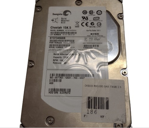 Disco Rigidokit/c/3/uni /hd Servidor Sas 73gb/2.5(usado)